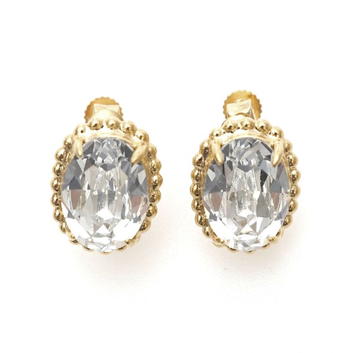 アンティーク クリスタル ピアス イヤリング Antique Crystal Pierce Earring