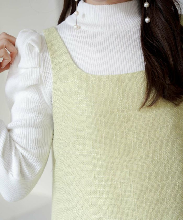 限定Price！SALE ツイード ショート丈 ワンピース lieulien