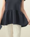 洗濯可/日本製/ラウンドネック/ウォッシャブル/ワンマイルウェア/ルームウェア/セットアップ対応/半袖/イレヘム/フレアスリーブ