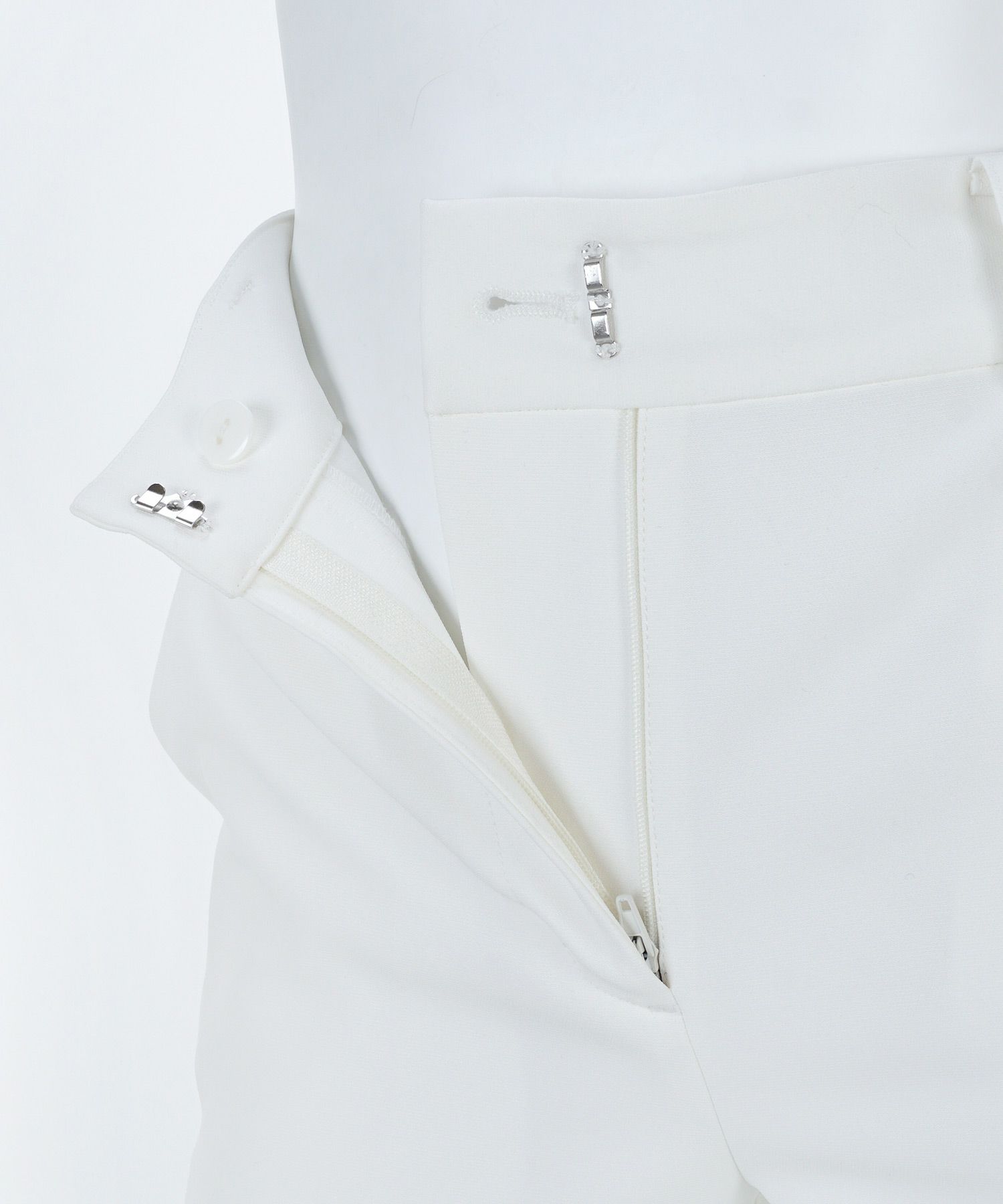 洗濯可/スリット/足まっすぐ/美脚/センタープレス/ウエストゴム/オフィス/通勤/XS/S/M