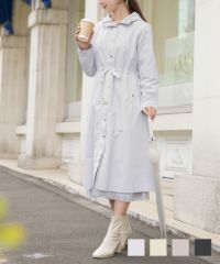 撥水ロングライトアウターコートlerevevaniller
