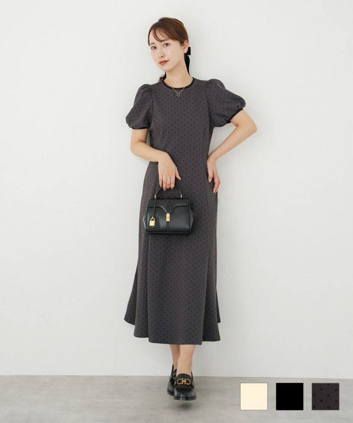 スペース レディース ワンピース トップス Short dresses Ivory