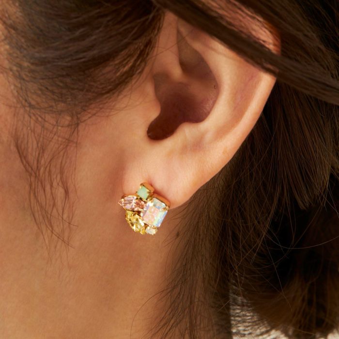 スパークリング ストーン ピアス イヤリング Sparkling Stone Pierce Earring