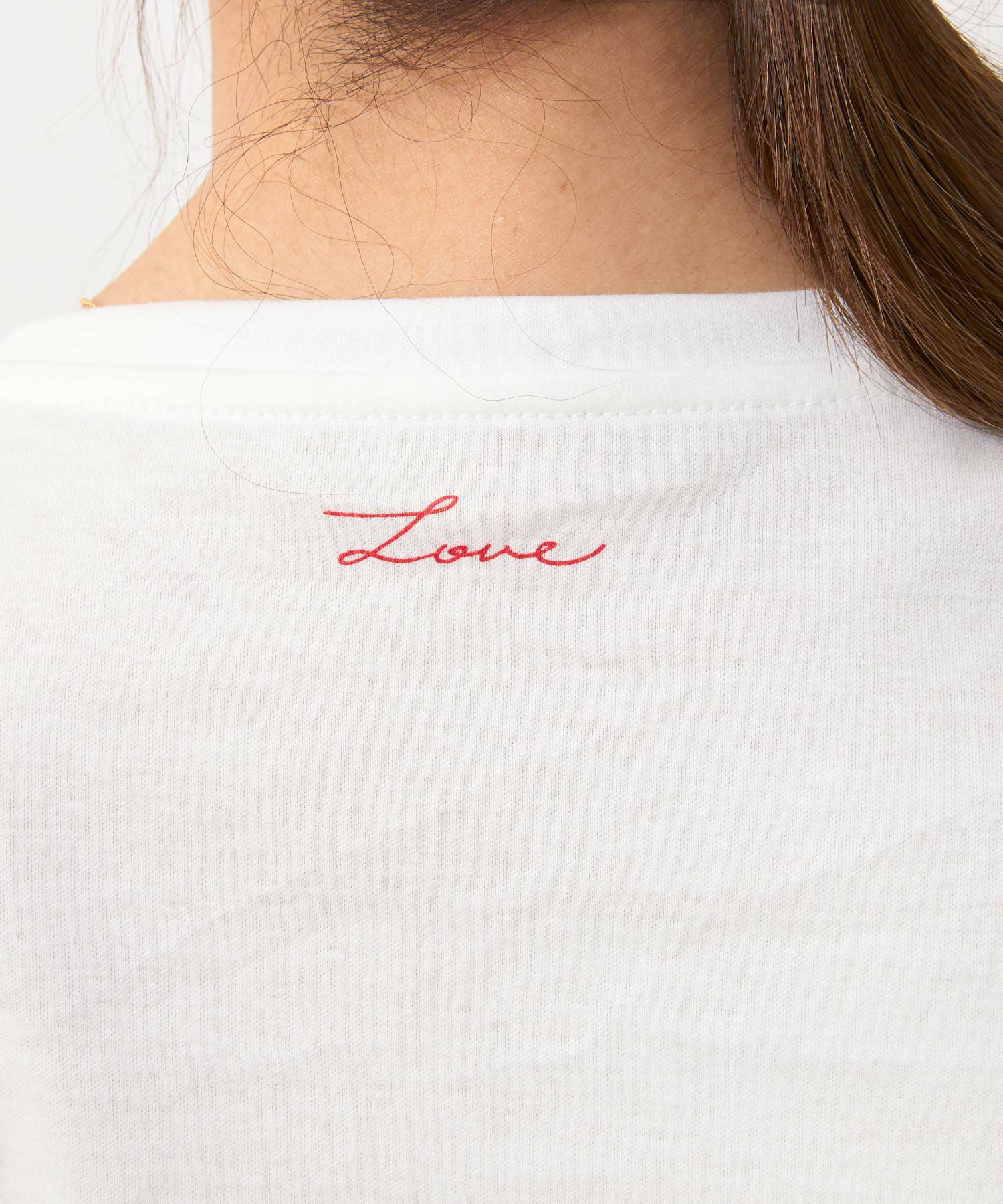 新色追加手洗い可日本製機能性素材半袖シンプル大人カジュアル着回しカットソーバックプリント夏ジョイントスペース