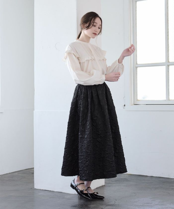 限定Price!SALE チューリップ ジャガードスカート lieulien 全3 限定Price!SALE チューリップ ジャガードスカート lieulien 全3