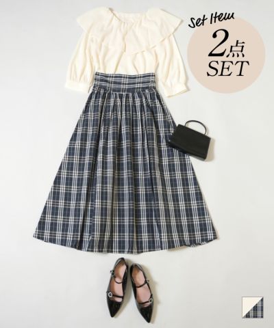 限定Price！SALE ボリューム フレア スカート HUIT 全3色