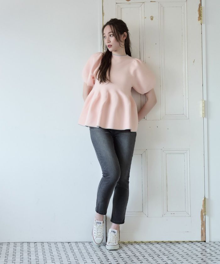 MARNI ペプラム　チュニック　ジオメトリー　美品 SUMMER SALE】MARNI(マルニ)ABMD0111Q1/UFH440 シェトランド