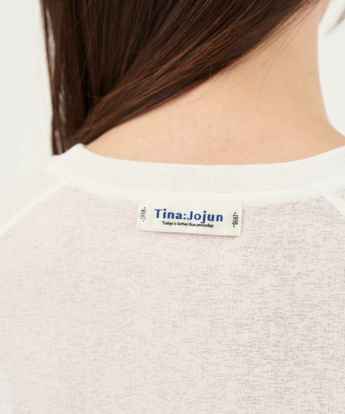シアー Tシャツ TINA：JOJUN 全2色｜tnj521-0608【1】 - TINA：JOJUN