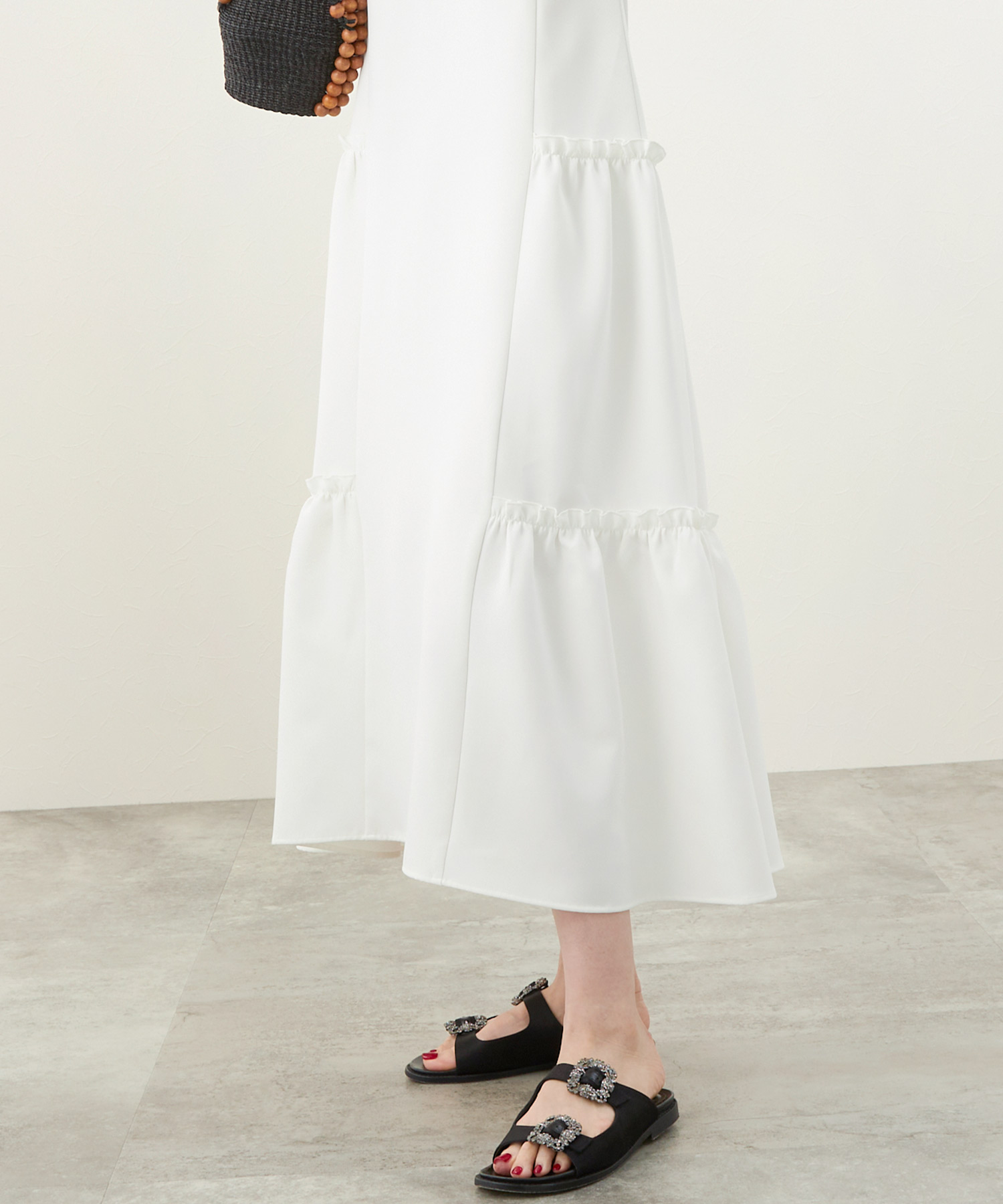 新色追加/newcolorきれいめ服40代30代半袖コーデおしゃれ夏人気黒ホワイト無地リゾート