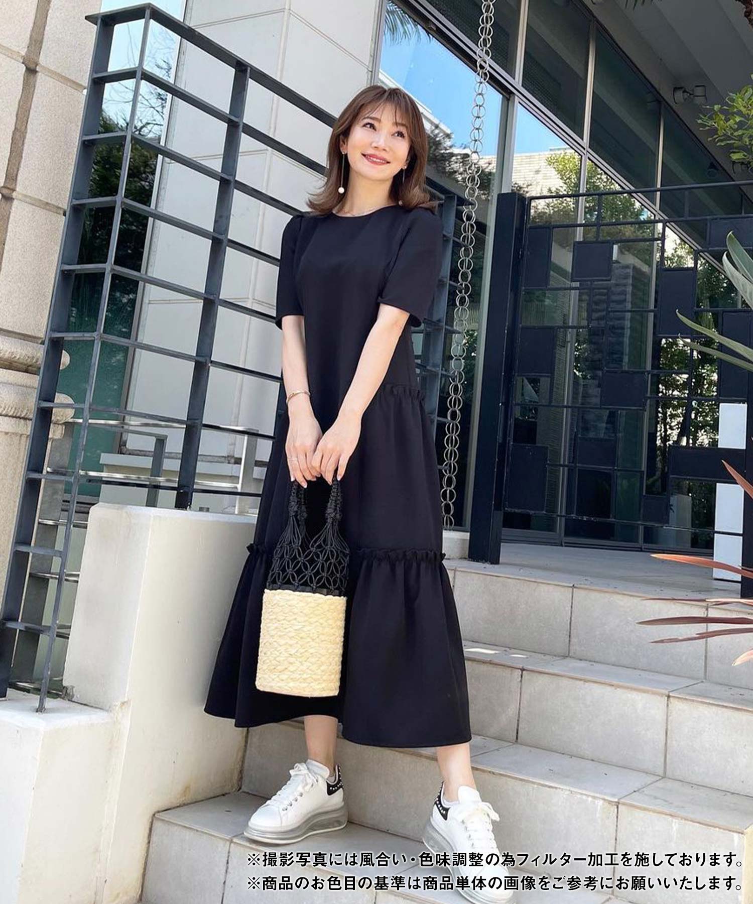 新色追加/newcolorきれいめ服40代30代半袖コーデおしゃれ夏人気黒ホワイト無地リゾート