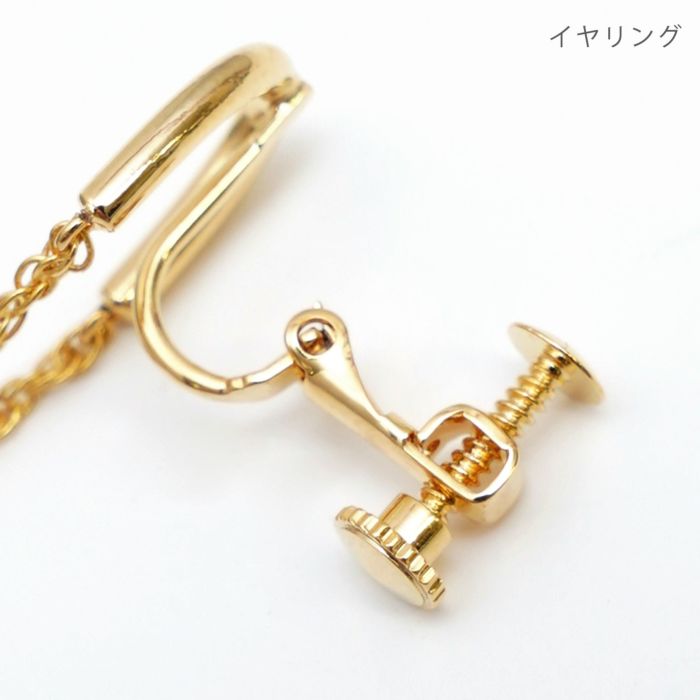 スウィング チェーン ピアス イヤリング Swing Chain Pierce Earring