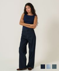 デニム/パンツ/ルーズデニム/ブルー