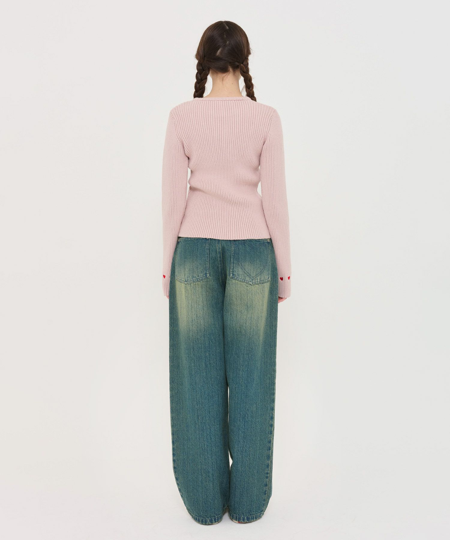 デニム/パンツ/ルーズデニム/ブルー