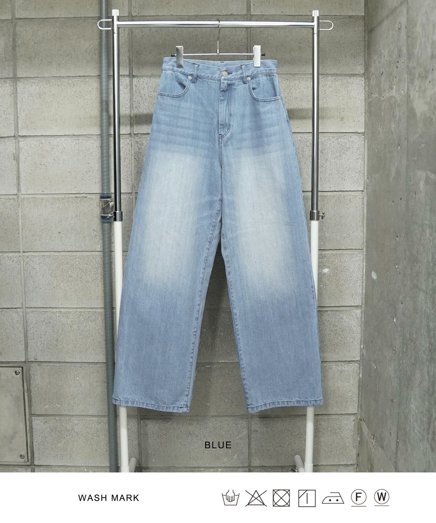 デニム/パンツ/ルーズデニム/ブルー