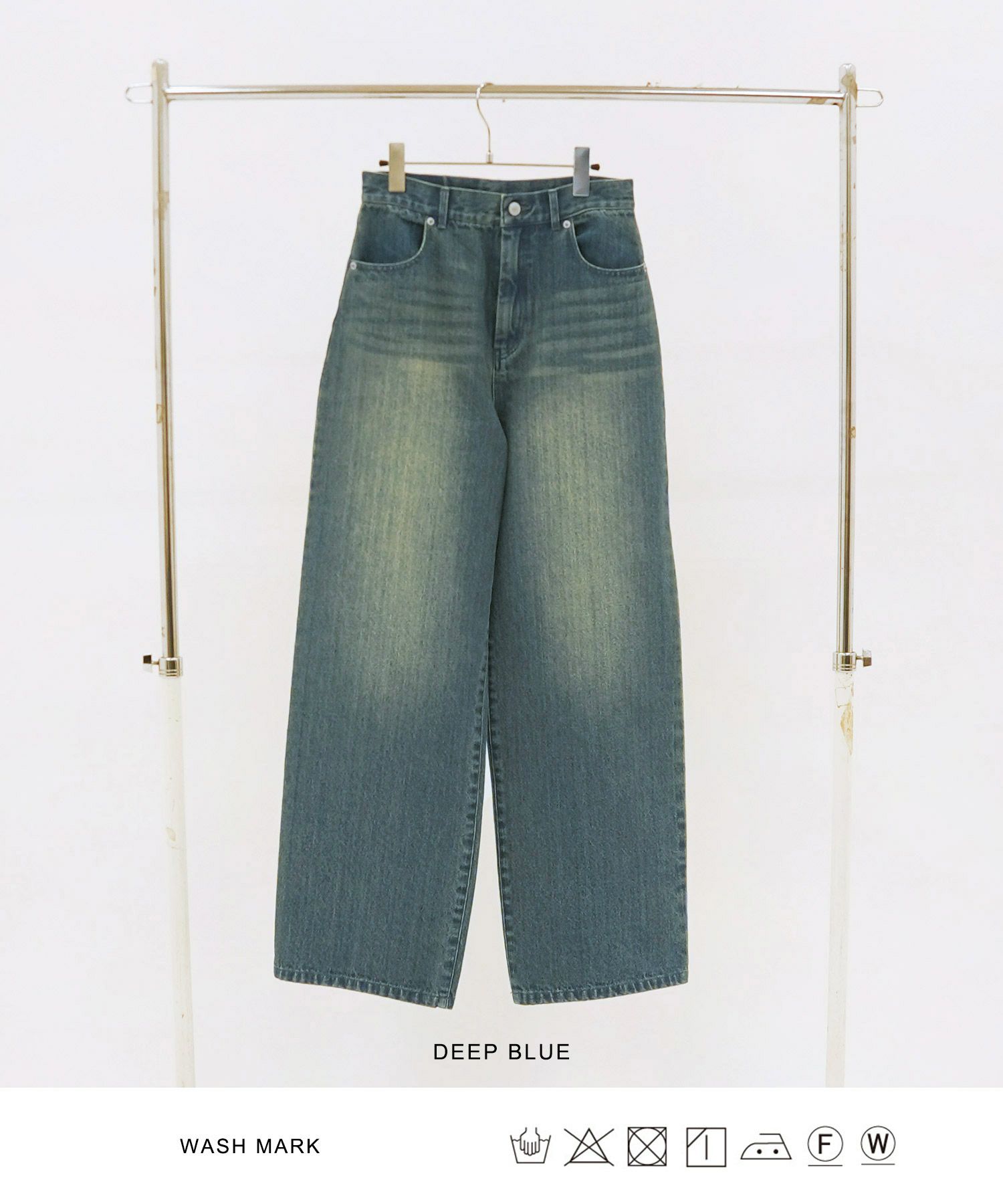 デニム/パンツ/ルーズデニム/ブルー