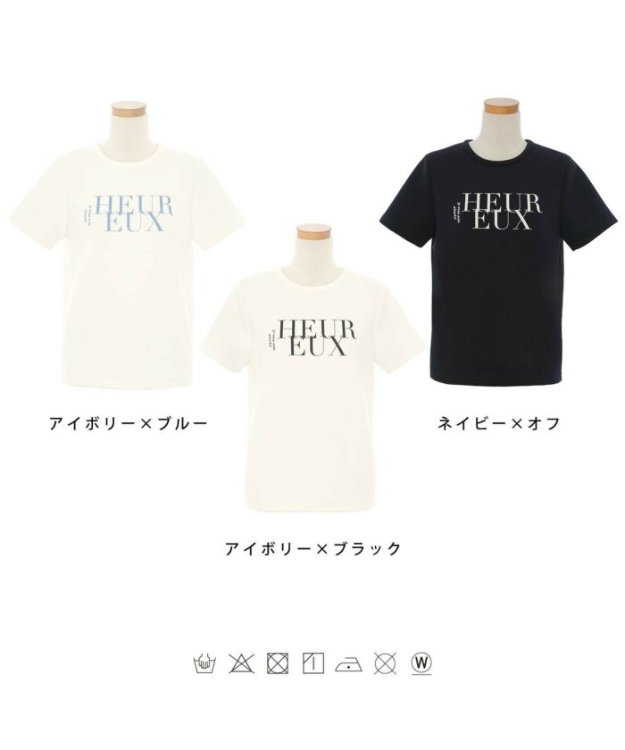 レディース/トップス/Tシャツ/クルーネック/ポケット/刺繍/春/夏/半袖/オフホワイト/グレー/ネイビー