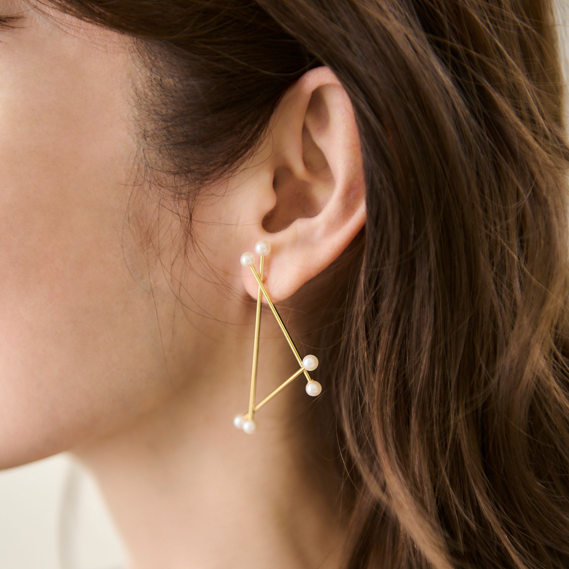 トライアングル ピアス イヤリング Triangle Pierce Earring （Liala 