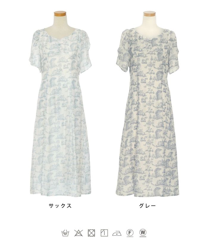 トワルドジュイ チューリップスリーブ ワンピース le reve