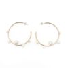 ランダム パール フープ ピアス イヤリング Random Pearl Hoop Pierce Earring