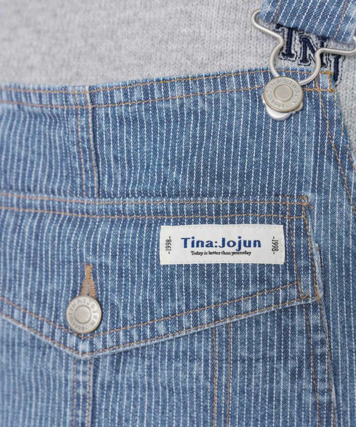 限定Price！SALE テーパードデニム オーバーオール TINA：JOJUN
