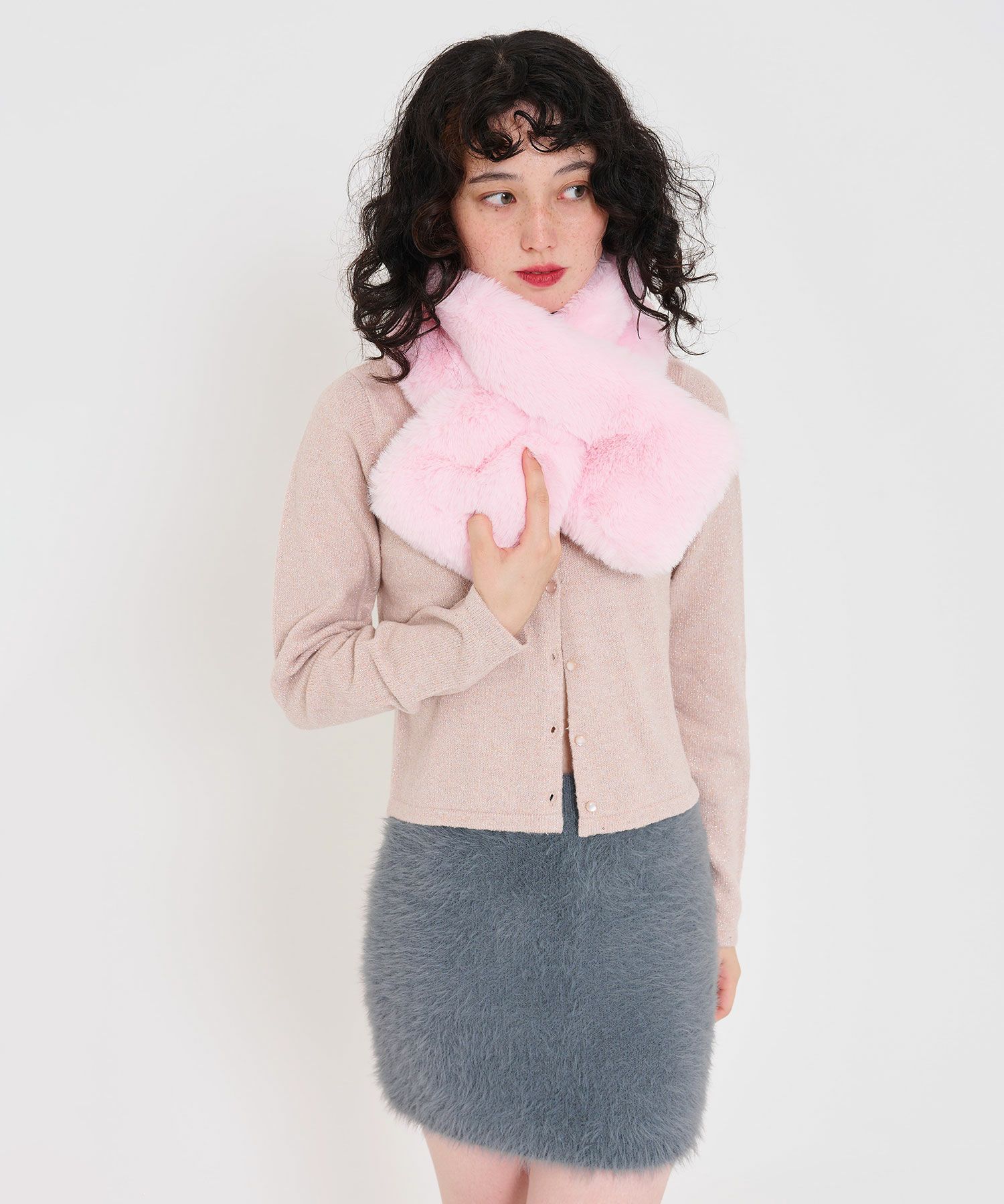 限定Price！SALE フェイクファー ティペット TINA：JOJUN 全3色 