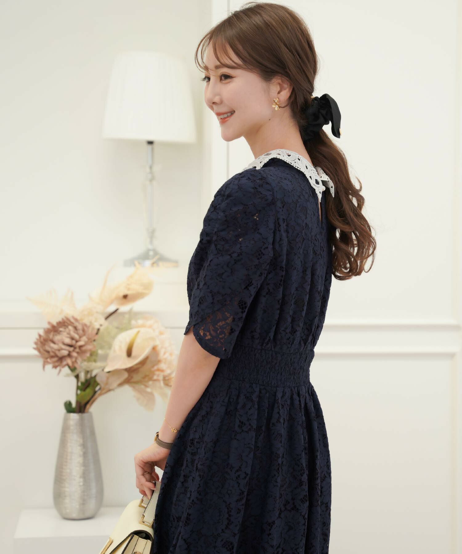 faune wren フリル レース ワンピース ドレス 結婚式 誕生日 七五三 おくれ 