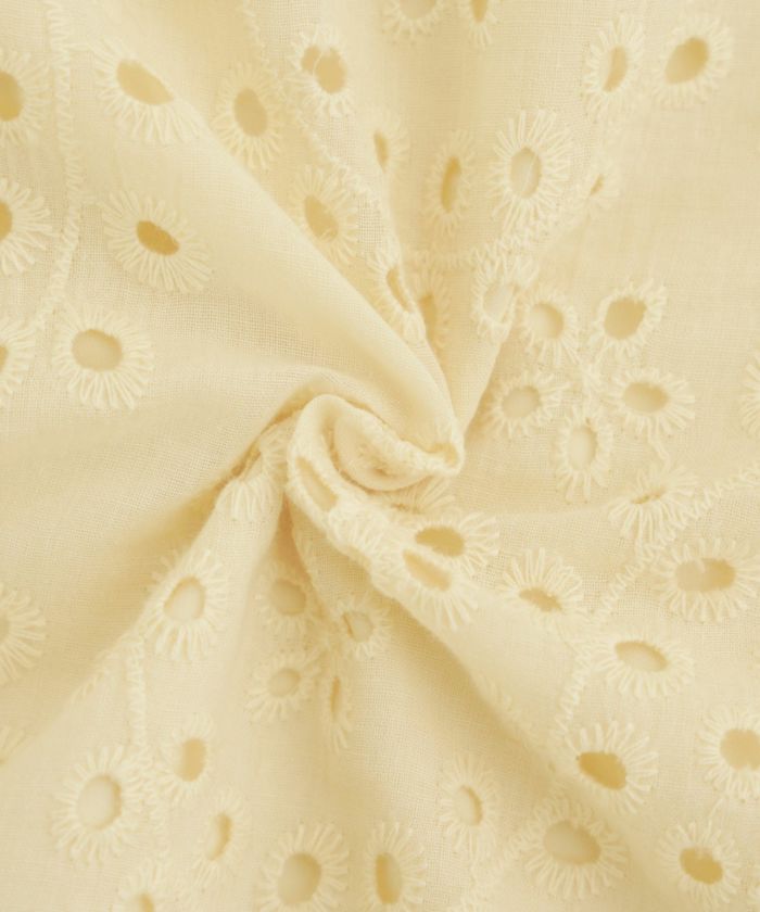 レディース/ワンピース/コットン/スカラップ/レース/梯子レース/ノースリーブ/夏/サマー/お出かけ/カジュアル/エレガント/フリル/バケーション/海/プール/ラベンダー/ホワイト/レモンクリーム/グレイッシュミント/ピンク/サックス/旅行/推し活