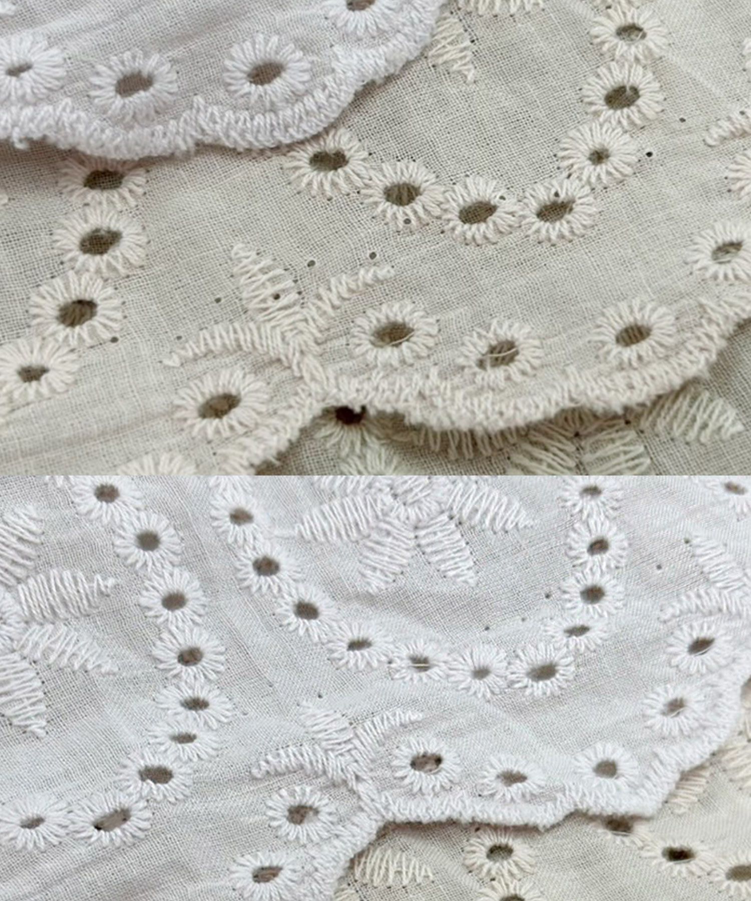 レディース/ワンピース/コットン/スカラップ/レース/梯子レース/ノースリーブ/夏/サマー/お出かけ/カジュアル/エレガント/フリル/バケーション/海/プール/ラベンダー/ホワイト/レモンクリーム/グレイッシュミント/ピンク/サックス/旅行/推し活