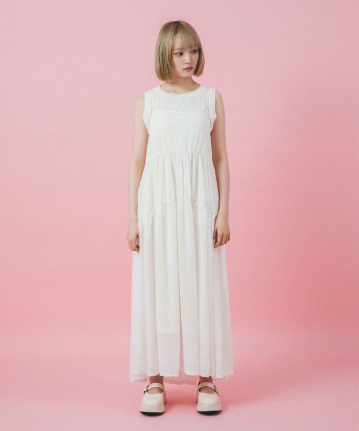 限定Price！SALE シアー ティアード キャミワンピース mimi