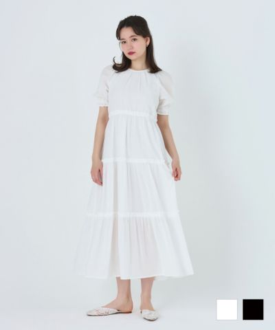 tina様ワンピースサイズ2 限定Price！SALE ティアード ロングワンピース TINA：JOJUN 全2