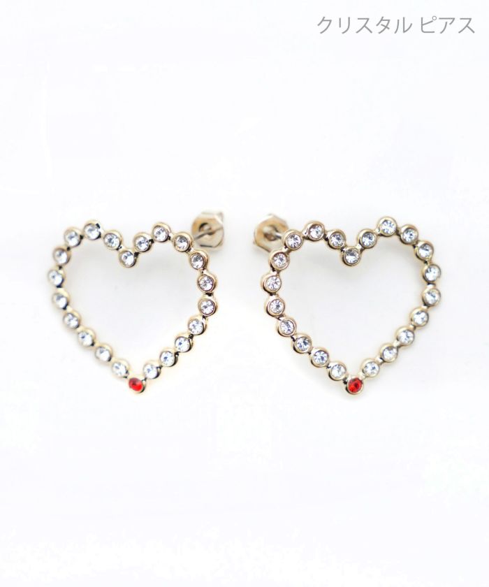 ハート シェイプ ピアス イヤリング Heart Shape Pierce Earring