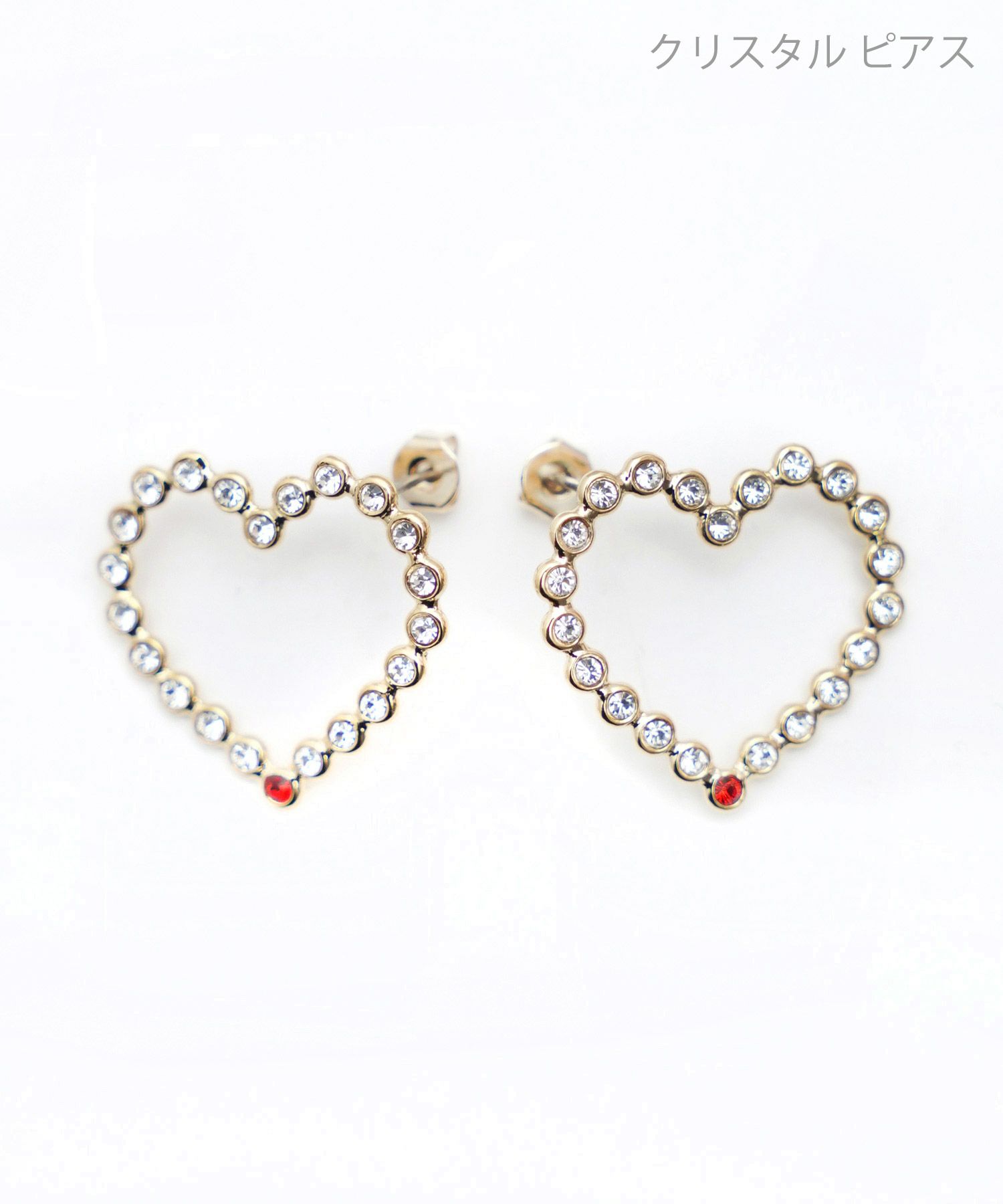 ハート シェイプ ピアス イヤリング Heart Shape Pierce Earring 