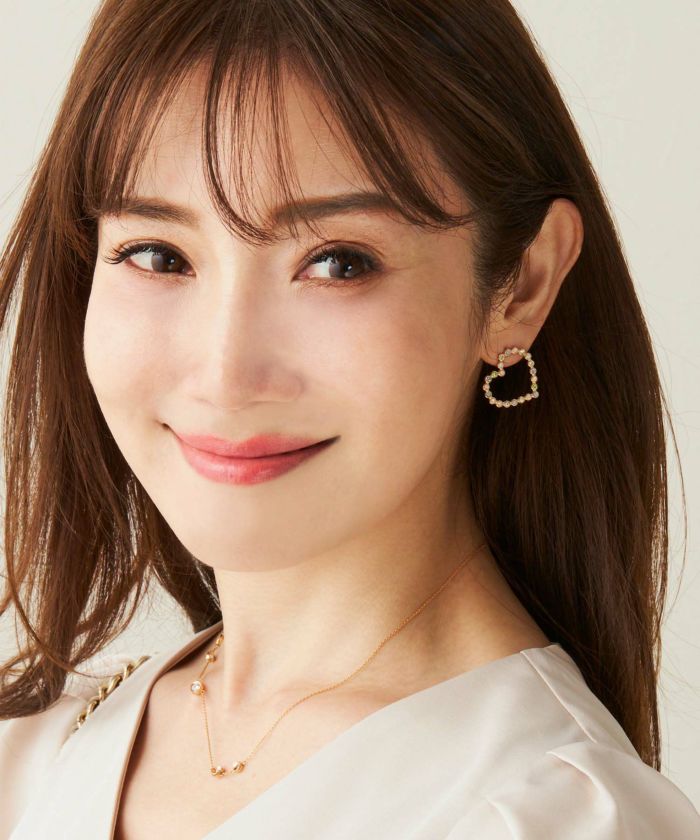 ハート シェイプ ピアス イヤリング Heart Shape Pierce Earring