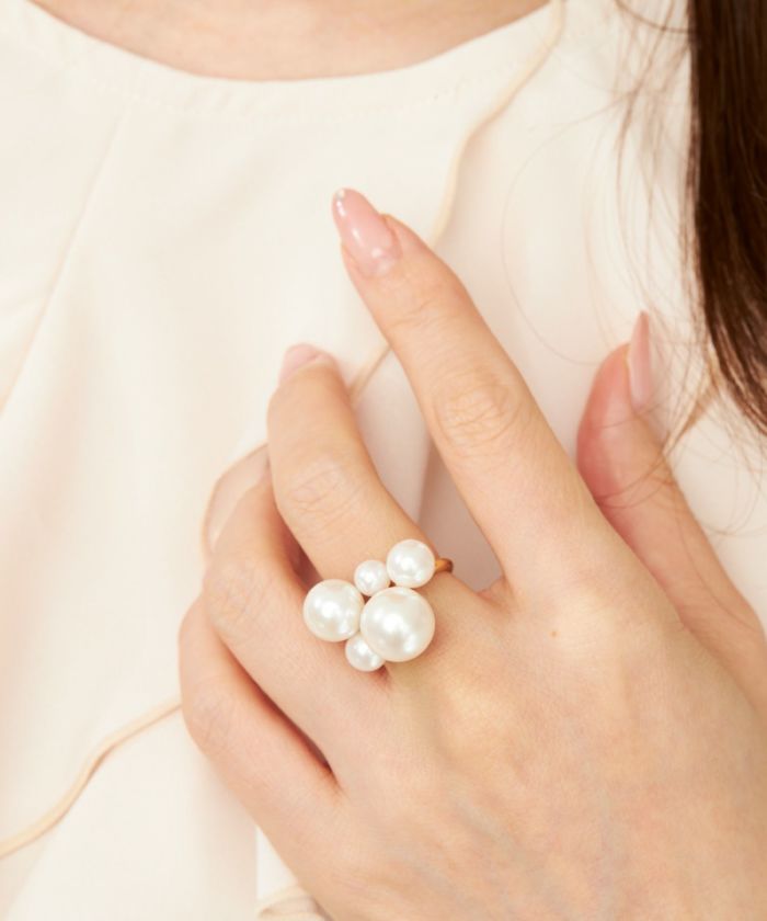 【半額】 バブル パール リング Bubble Pearl Ring （Liala） 全1種 指輪・リング