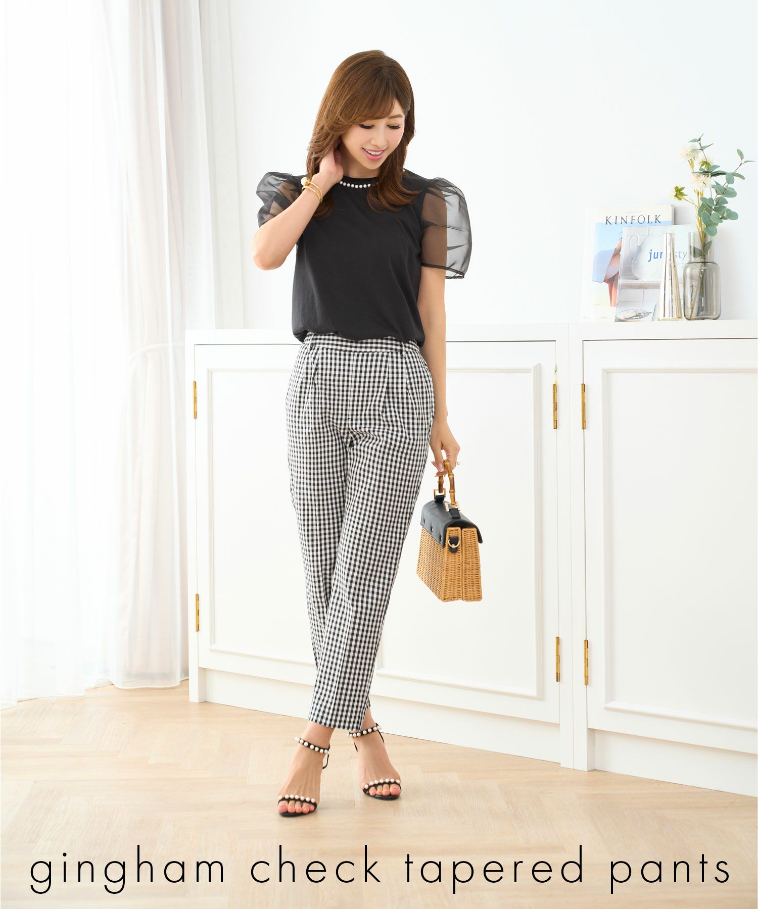 DRAWER M.SUMMER1 ギンガムチェックパンツ 