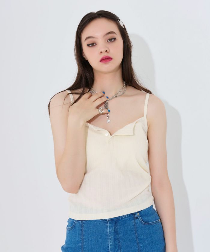 TINA:JOJUNティーナジョジュン Tシャツ キャミソール ピンク カーキー チュチュ付き キャミソール TINA：JOJUN 全2色｜tnj531-0914【4