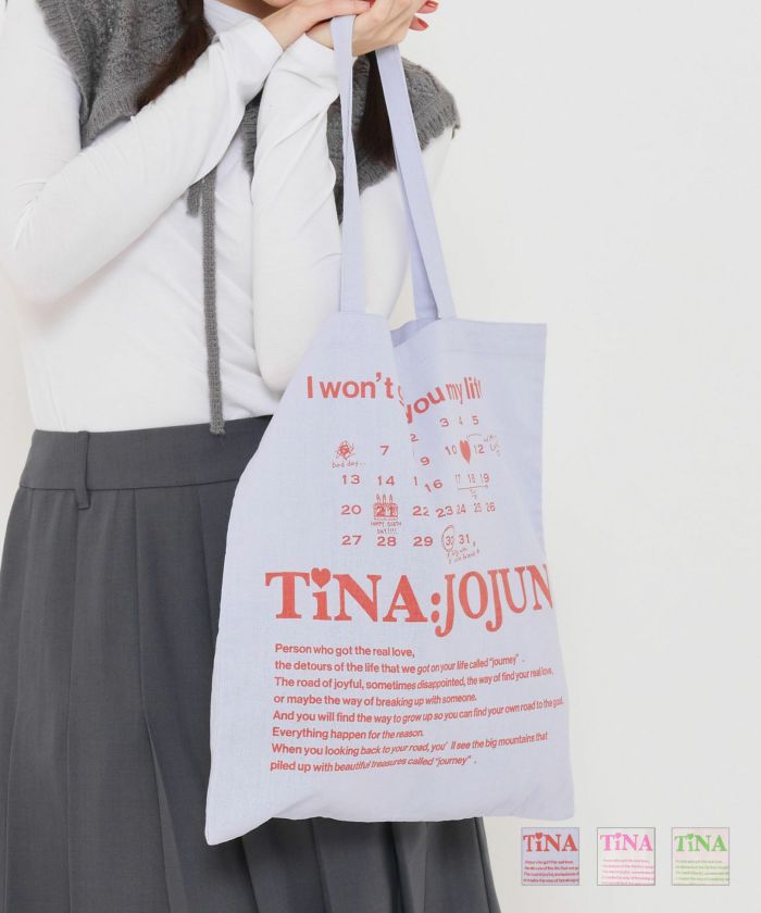 オリジナルプリント トートバッグ TINA：JOJUN 全3色｜tnj932-0690【4】 - トートバッグ商品一覧 - Joint Space