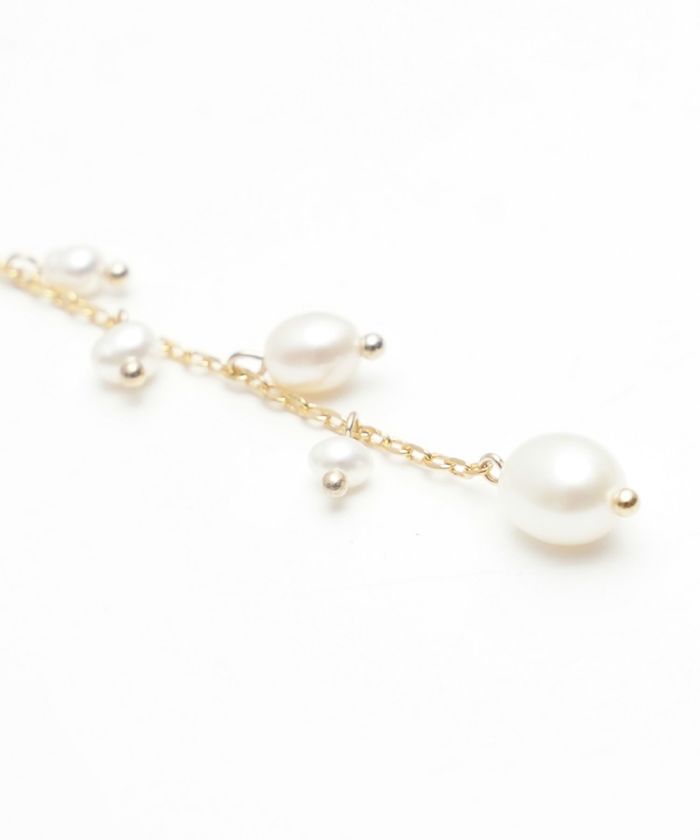 淡水パール ロング ピアス イヤリング Freshwater Pearl Long Pierce Earring