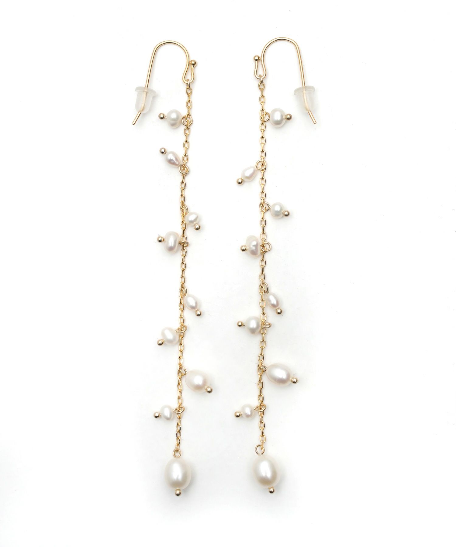 淡水パール ロング ピアス イヤリング Freshwater Pearl Long Pierce 