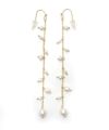 淡水パール ロング ピアス イヤリング Freshwater Pearl Long Pierce Earring