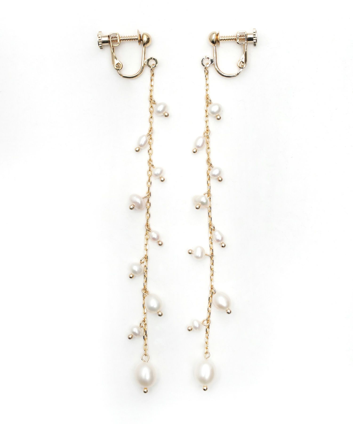 淡水パール ロング ピアス イヤリング Freshwater Pearl Long Pierce 