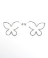 スタッズ バタフライ ピアス イヤリング Studded Butterfly Pierce Earring