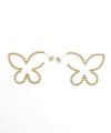 スタッズ バタフライ ピアス イヤリング Studded Butterfly Pierce Earring