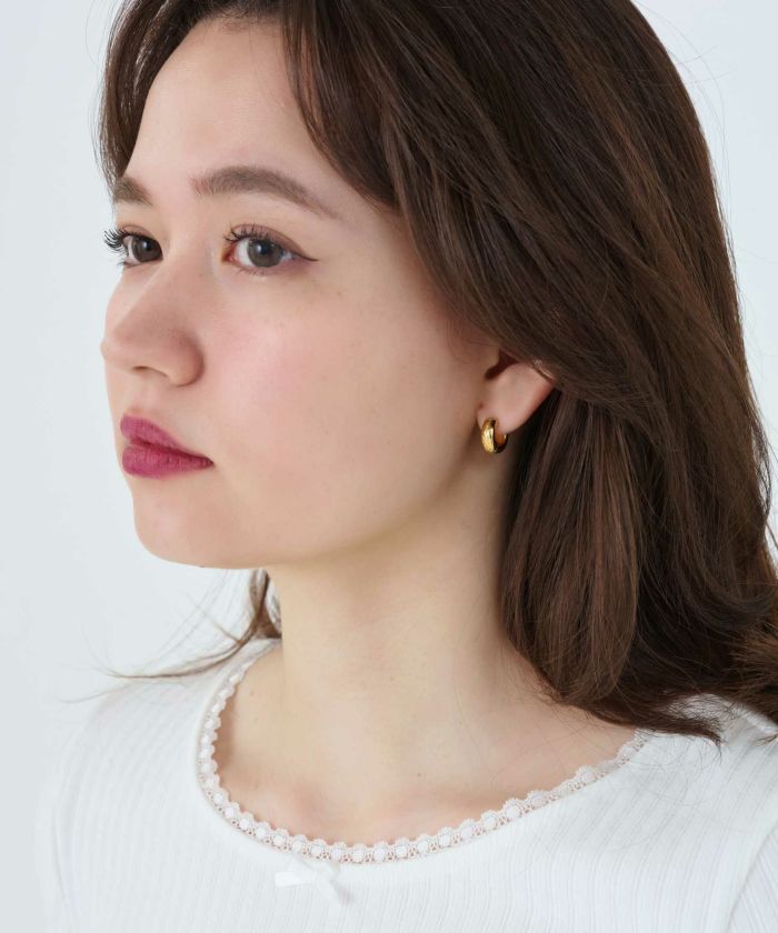 8/上旬頃発送予定！316L フープピアス TINA：JOJUN 全2色｜tnj925-0698