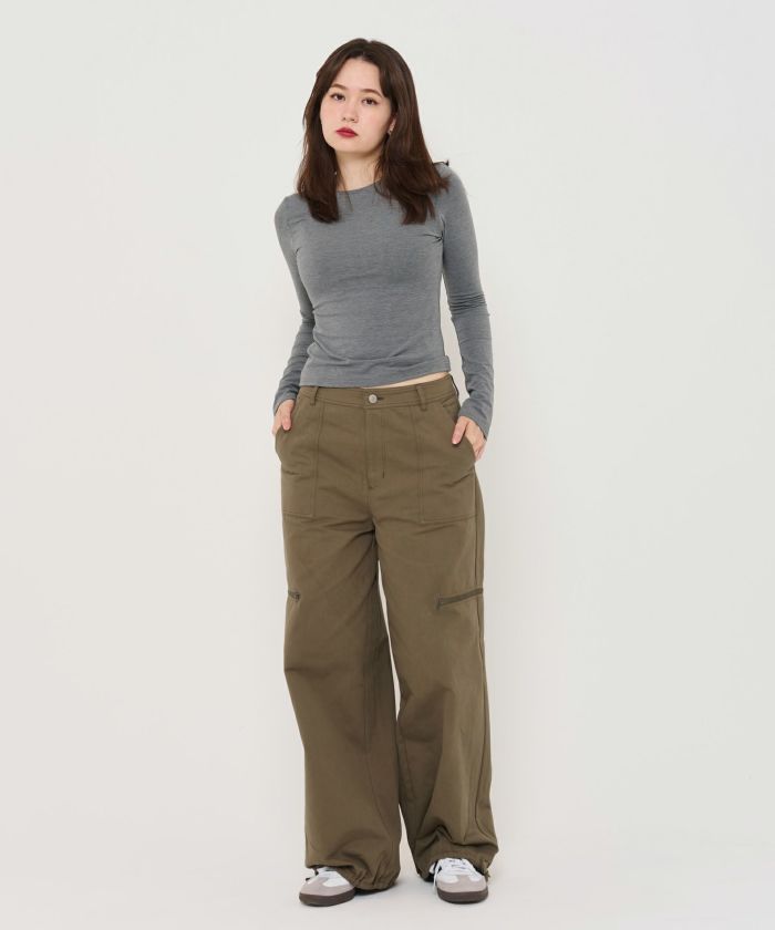 シルケット クルーネックカットソー TINA：JOJUN 全3色｜tnj531-0729