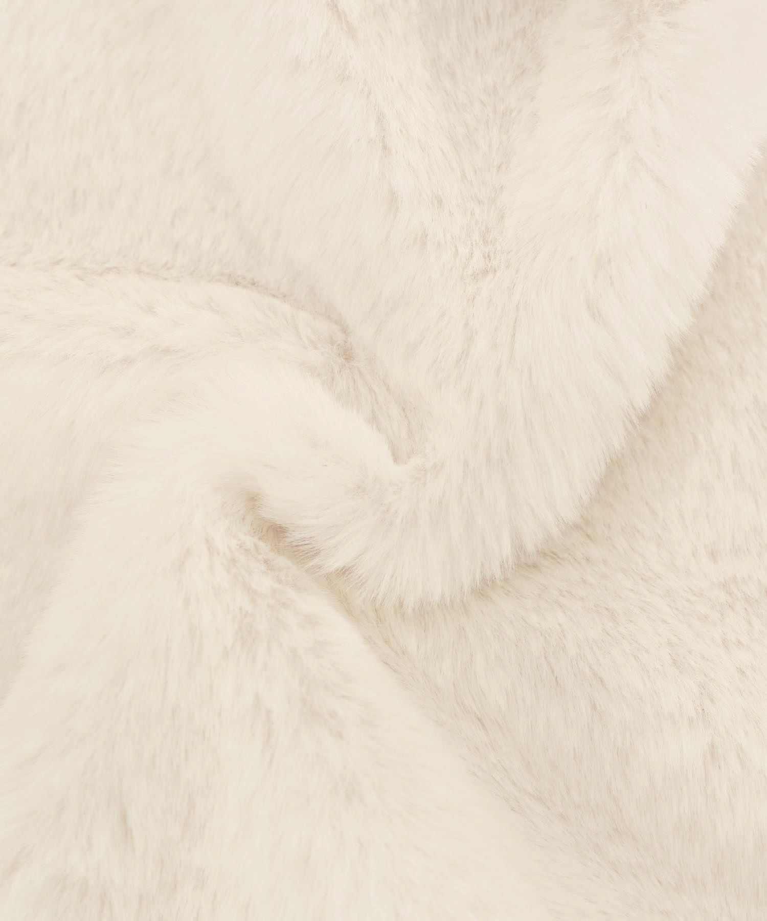 レディース/コート/アウター/エコファー/ファーコート/秋/冬/長袖/アイボリー/ブラック