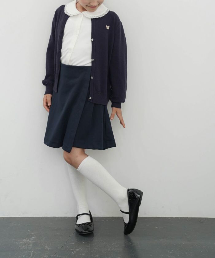 レディース/メンズ/ユニセックス/トップス/ニット/カーディガン/ワッペン/春/秋/冬/長袖/アイボリー/グレージュ/ネイビー