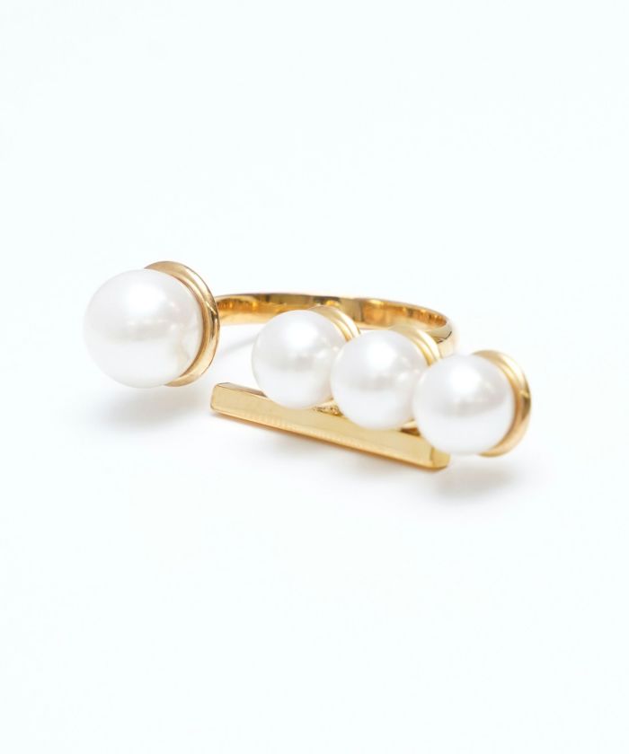 アジェイサント パール リング Adjacent Pearl Ring