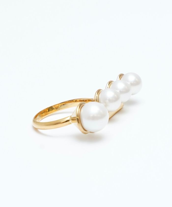 アジェイサント パール リング Adjacent Pearl Ring