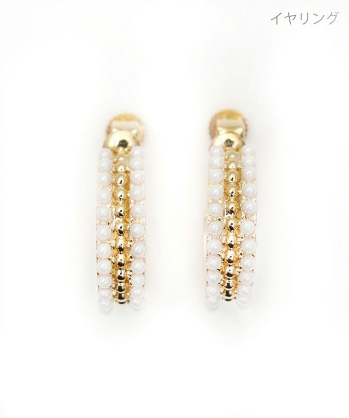 クラウン フープ ピアス イヤリング Crown Hoop Pierce Earring